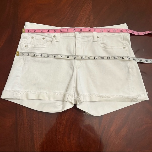 J. Crew Women's White Denim Shorts - Picture 5 of 9